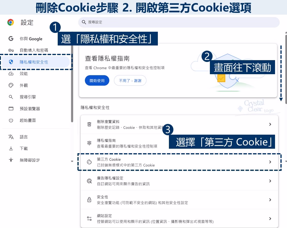 刪除cookie step2